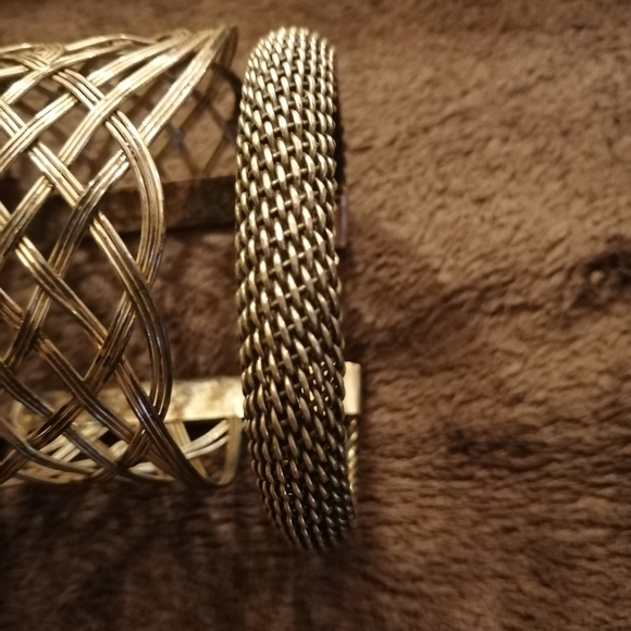 3 Metal woven bangles - Picture 4 of 8